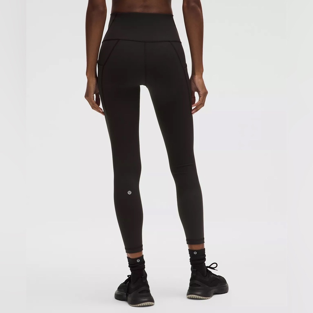 NWT - Lululemon- Wunder Train High-Rise Tight with Pockets 25"- Black - Picture 3 of 7